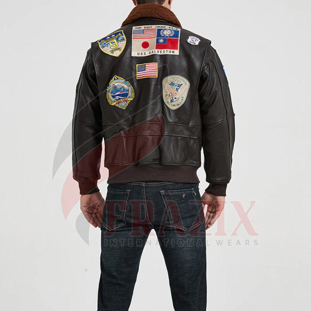 OEM Custom Outdoor Leather Fabric Plus Size Mens Jackets with Pockets And Patches
