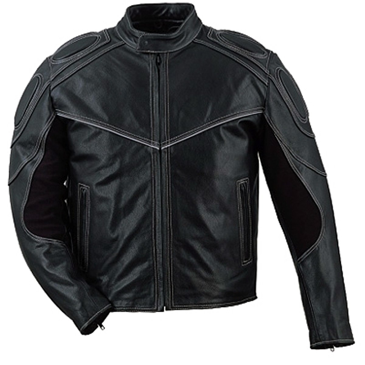 HMB-0515A MEN LEATHER JACKET MOTORCYCLE COAT BLACK BIKER MOTORBIKE FASHION JACKETS APPAREL GARMENTS