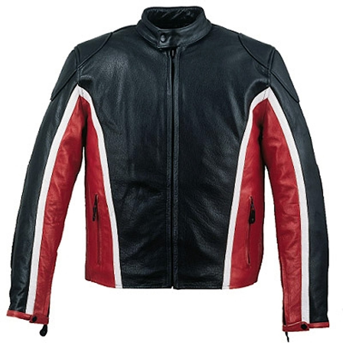 HMB-0515A MEN LEATHER JACKET MOTORCYCLE COAT BLACK BIKER MOTORBIKE FASHION JACKETS APPAREL GARMENTS