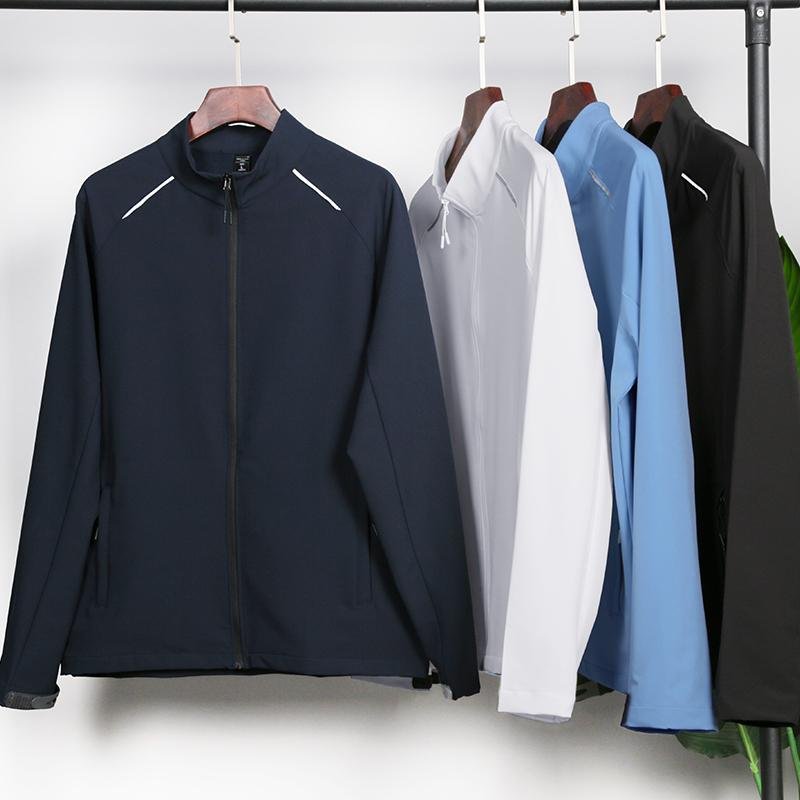 OEM Custom Windbreaker Jacket Zip Up Quick Dry Hooded Long Sleeve Quick Dry Plus Size Jackets Men's Winter Sport Jacket