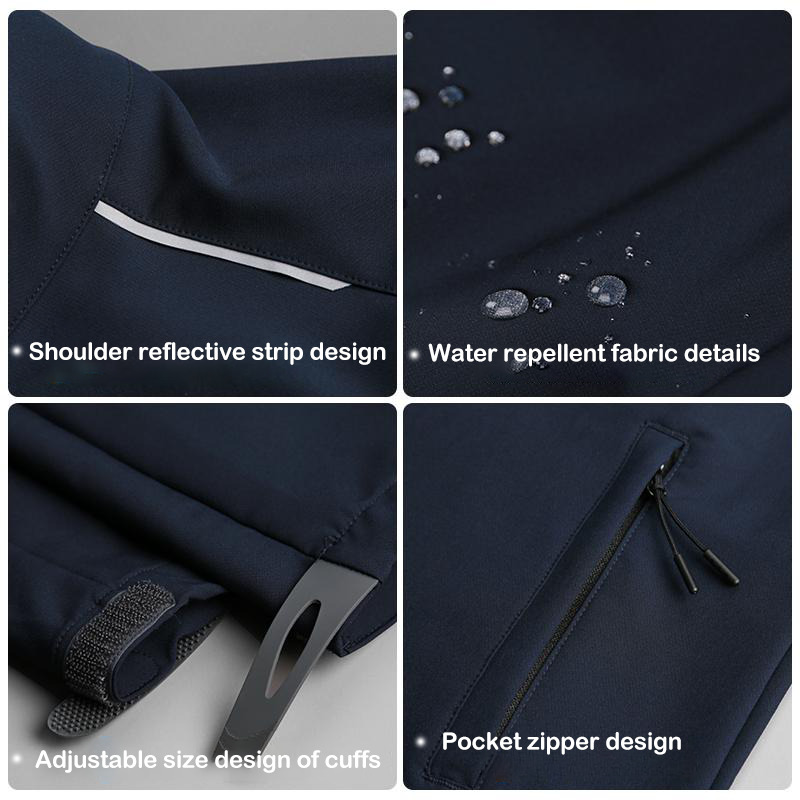 OEM Custom Windbreaker Jacket Zip Up Quick Dry Hooded Long Sleeve Quick Dry Plus Size Jackets Men's Winter Sport Jacket