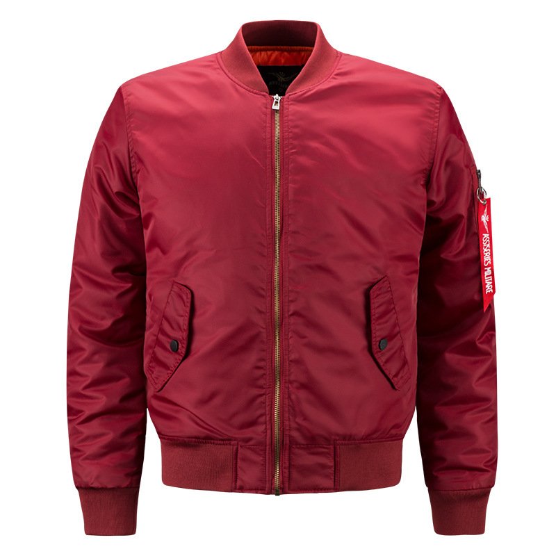 2023 New arrival Custom Wear Customized Logo Solid Color Winter Outdoor Hiking Sportswear Windbreaker Bomber Men's Jacket