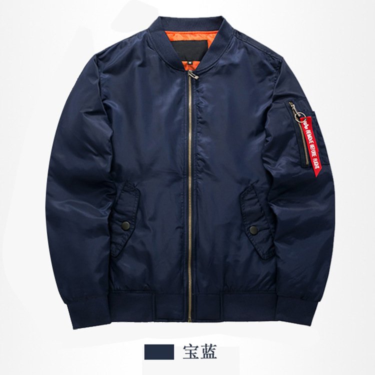 2023 New arrival Custom Wear Customized Logo Solid Color Winter Outdoor Hiking Sportswear Windbreaker Bomber Men's Jacket