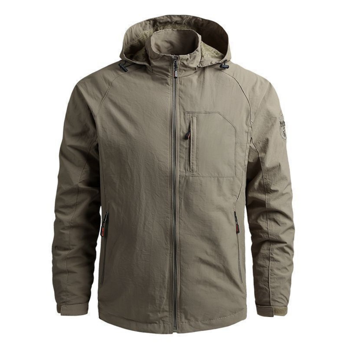 Wholesale High Quality Men's Spring Outdoor Single Layer Hardshell Jackets Custom Waterproof Breathable Windbreaker Jacket
