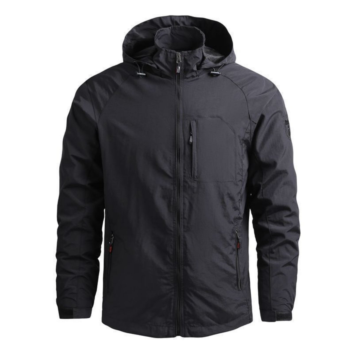 Wholesale High Quality Men's Spring Outdoor Single Layer Hardshell Jackets Custom Waterproof Breathable Windbreaker Jacket