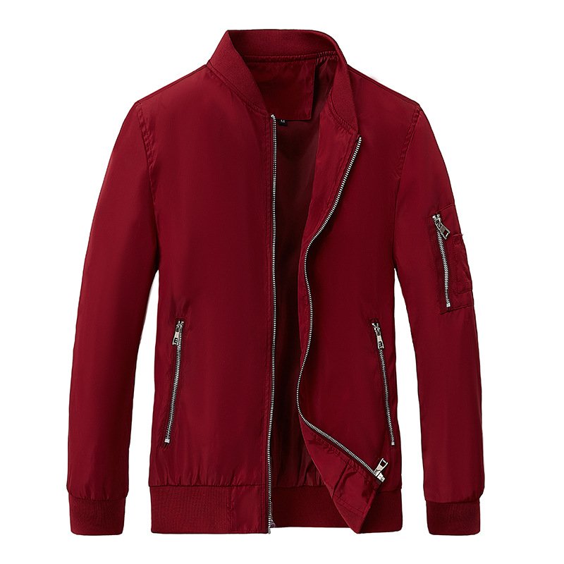 Plus Size Men's Jackets M-7xl Korea Style Coat Plain Casual Long Sleeve Windproof Wind Breaker Jacket For Mens