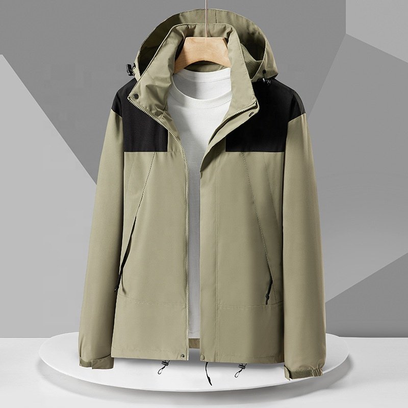 Custom logo casual waterproof jacket men's jackets the plus size outdoor north sports face for men' s clothes jacket
