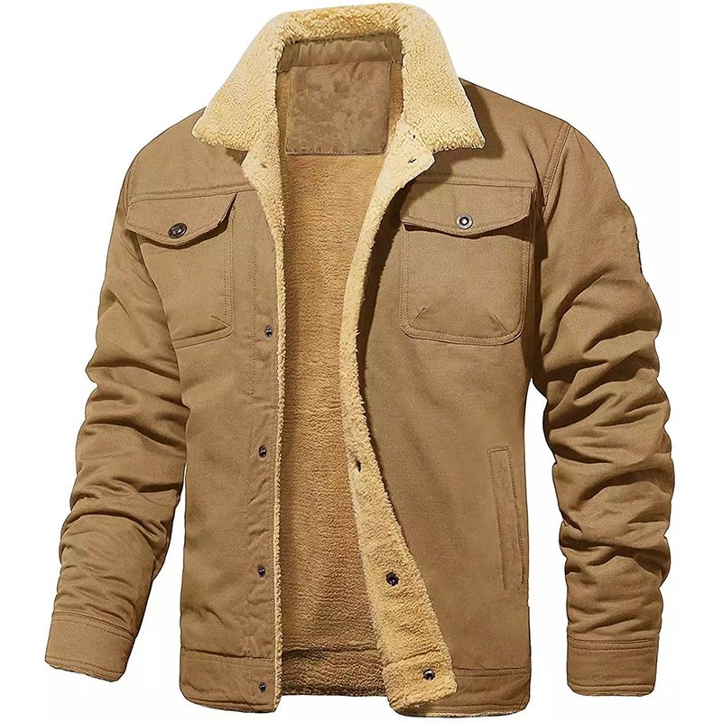 USA Size Winter Clothes For Mens Cotton Jackets Custom Winter Coat Cowboy Clothing Street Men Safari Jacket chaquetas para hombr
