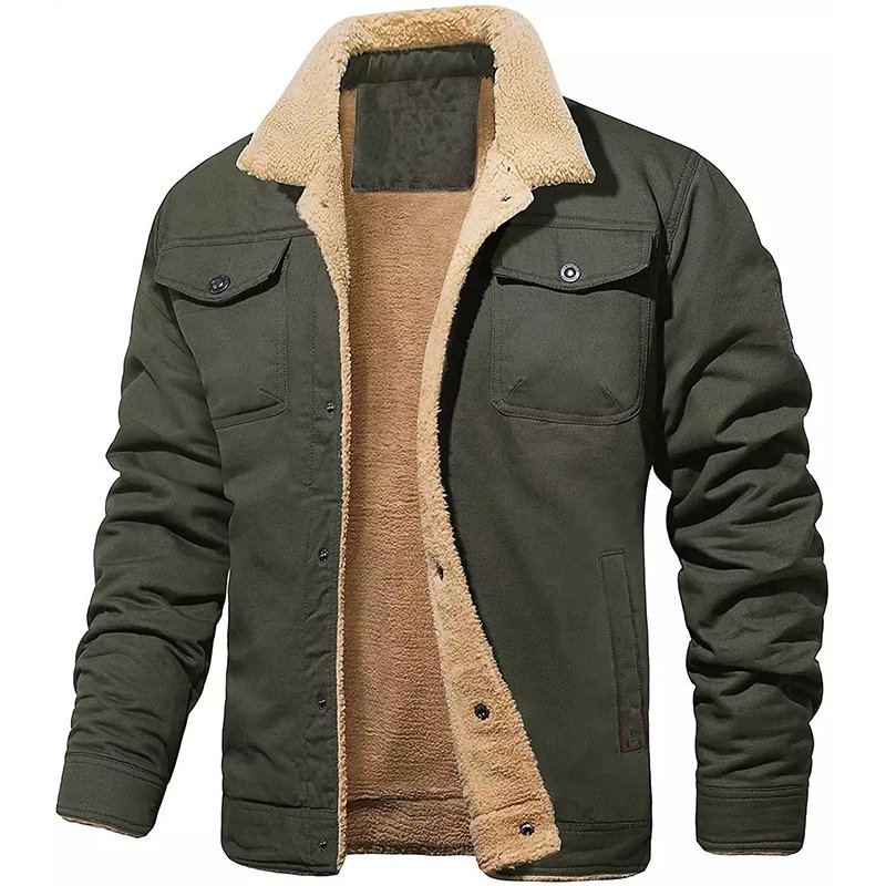 USA Size Winter Clothes For Mens Cotton Jackets Custom Winter Coat Cowboy Clothing Street Men Safari Jacket chaquetas para hombr