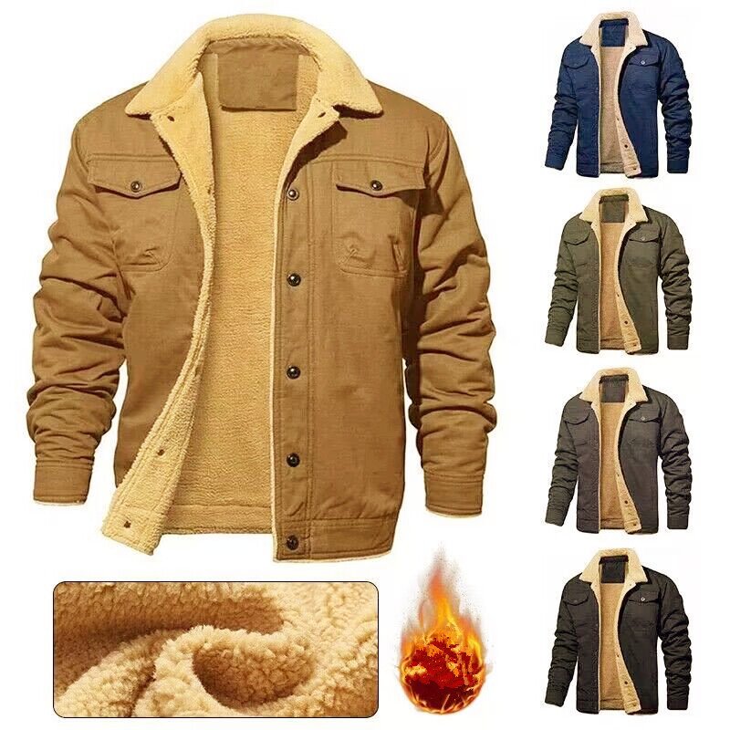 USA Size Winter Clothes For Mens Cotton Jackets Custom Winter Coat Cowboy Clothing Street Men Safari Jacket chaquetas para hombr
