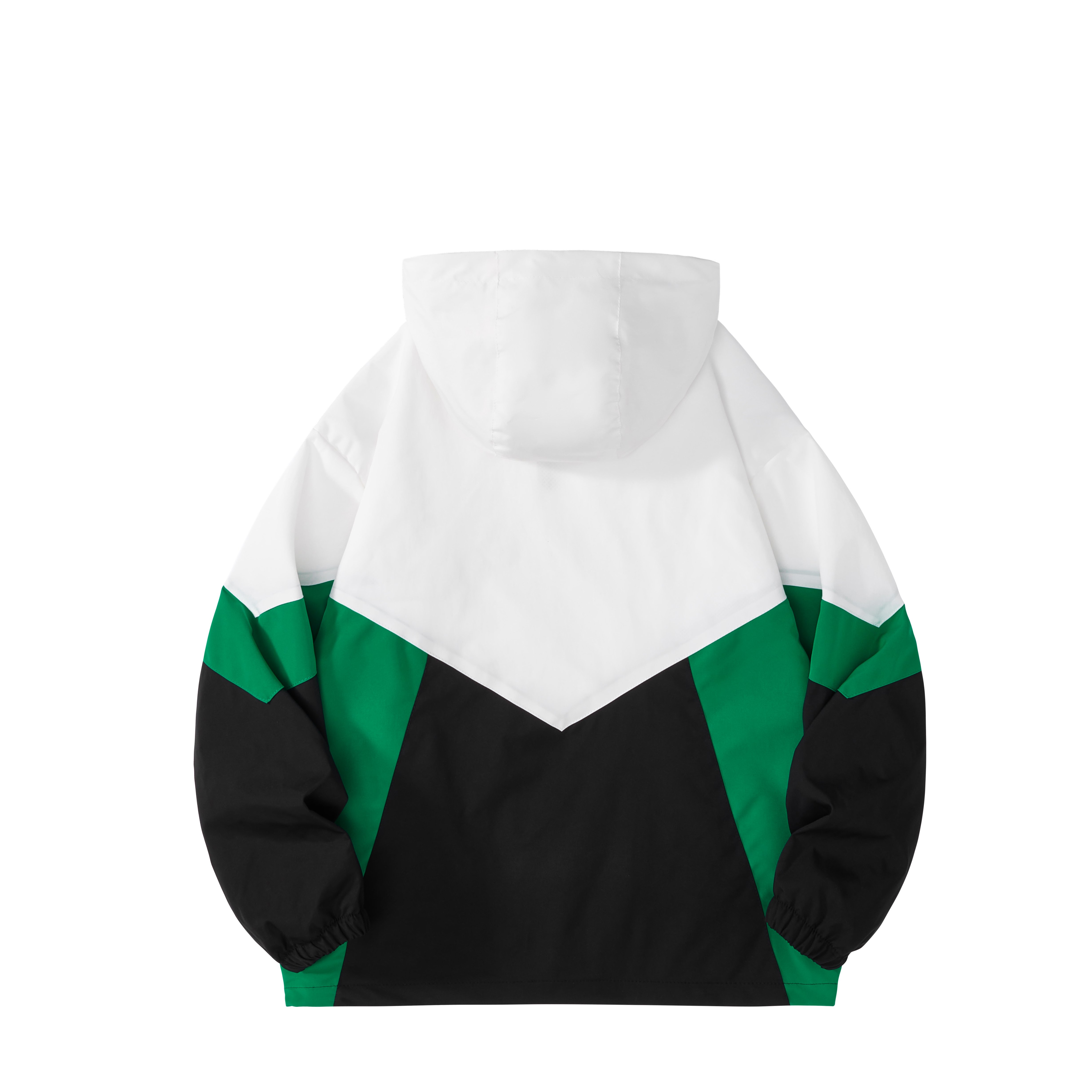 Lightweight Patchwork Windbreaker Jacket Breathable Woven Fabric Zipper Pocket Decoration High Dyed Spring Casual Jacket For Men