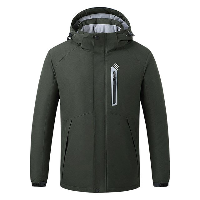 Winter Slim Fit Outdoor Men'S Usb Mobile Warming Vest Heated Motorcycle Clothing Jacket With Button