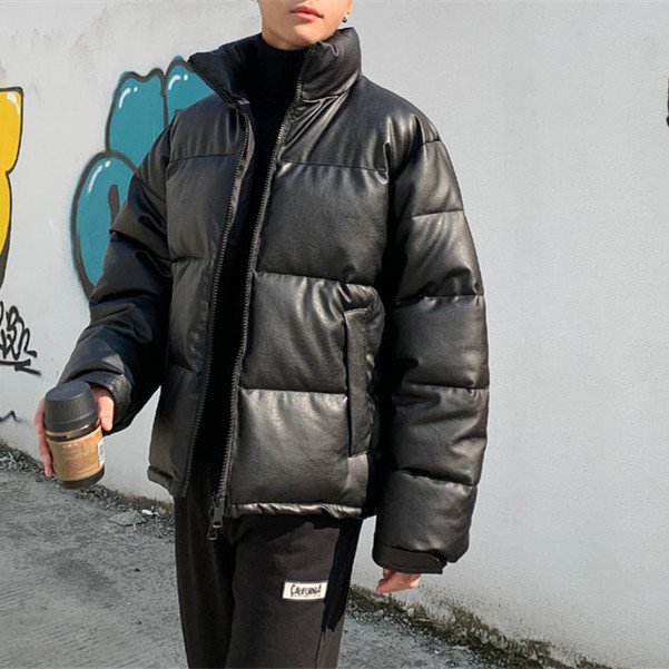 Wholesale Custom Men's Waterproof Coat Plus Size Winter Bomber Matte Puffer Men's Jacket