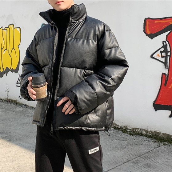 Wholesale Custom Men's Waterproof Coat Plus Size Winter Bomber Matte Puffer Men's Jacket