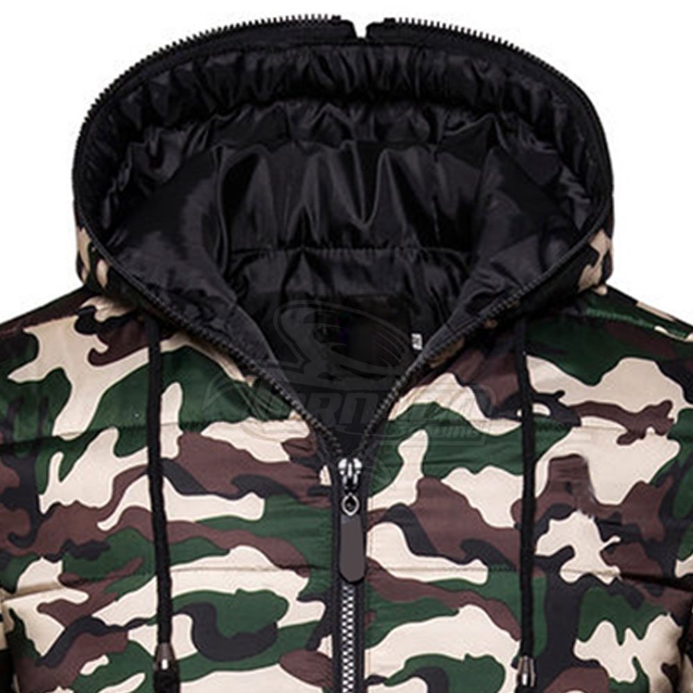 Custom Men's Long Winter Bubble Jacket with Zipper Pockets High Quality Fabric Casual Outdoor Style Hot Sale