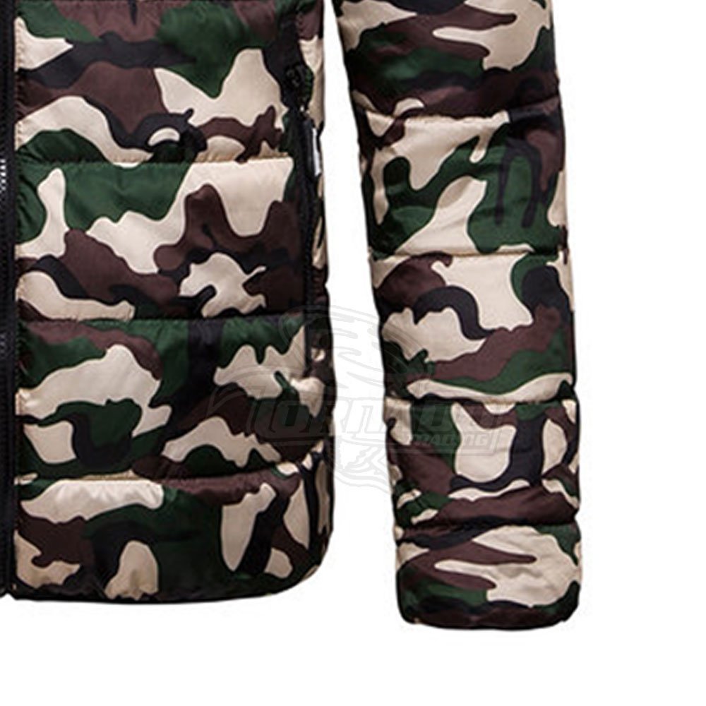 Custom Men's Long Winter Bubble Jacket with Zipper Pockets High Quality Fabric Casual Outdoor Style Hot Sale