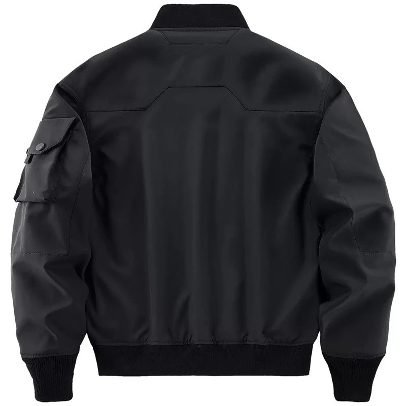 OEM high quality Fashion Flight Bomber Jacket Multiple Pockets decoration Cargo Coat Workwear jacket for men