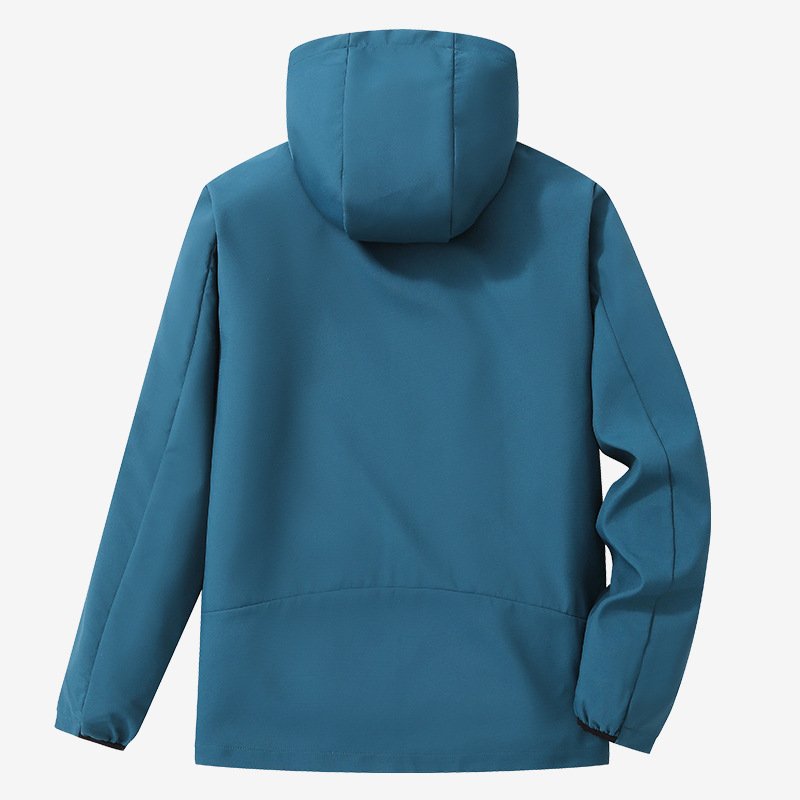 Windproof And Rainproof Unisex Autumn Sports Hooded Coat Training Windbreaker Sportswear For Men And Women Leisure Men'S Jacket