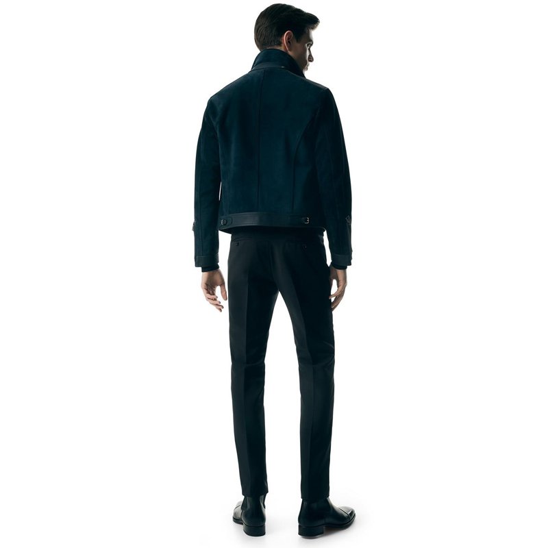 Classic suede men's jacket fashion lapel new autumn winter leather short jacket for men