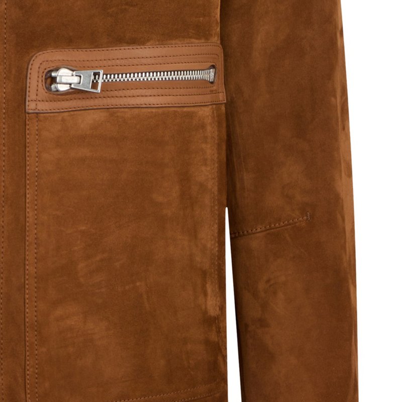 Classic suede men's jacket fashion lapel new autumn winter leather short jacket for men