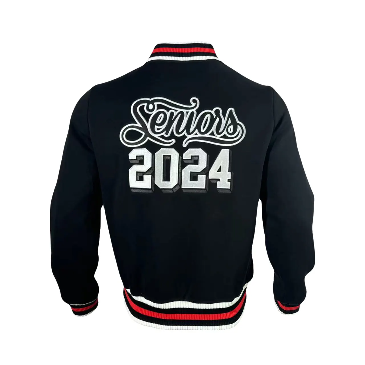 Custom Baseball Uniforms Patches Logo Embroidered Men's Jacket Button Up Classic Fleece Unisex Varsity Jacket