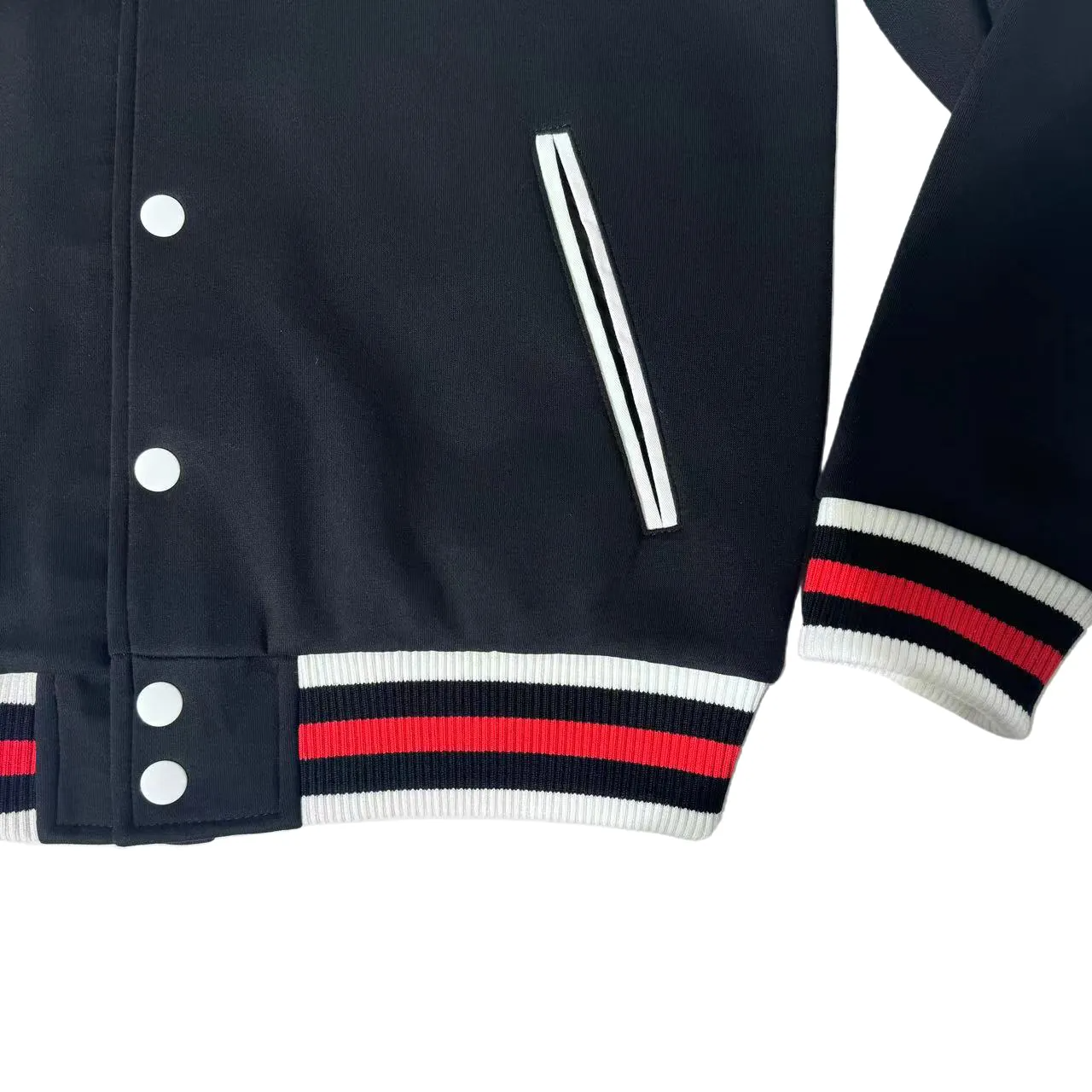 Custom Baseball Uniforms Patches Logo Embroidered Men's Jacket Button Up Classic Fleece Unisex Varsity Jacket