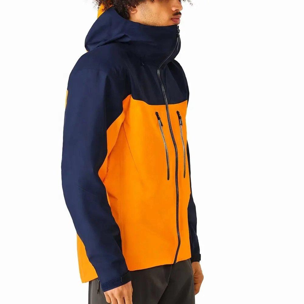 Men's 3-Layer Lined Hard Shell Ski Jacket Wholesale Waterproof Breathable Hooded Sportswear Casual Summer Fabric Style Heating