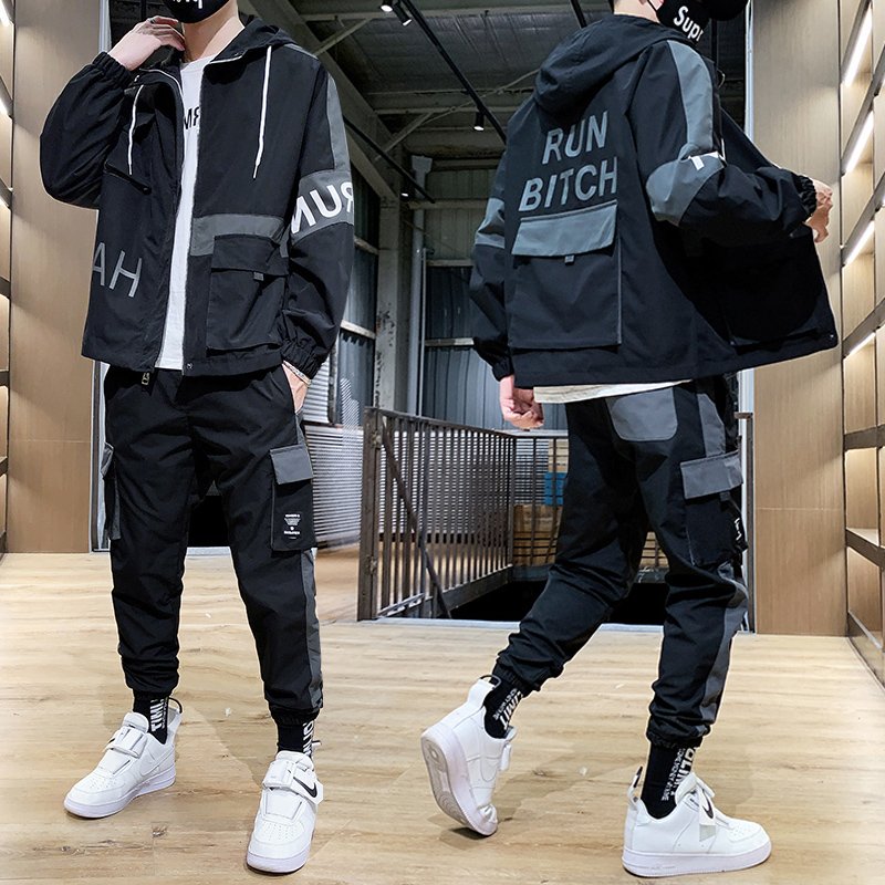 Brand Sportswear Mens Tracksuit Sporting Fitness Clothing Two Pieces a Set Long Sleeve Men's Jacket with Pants sports
