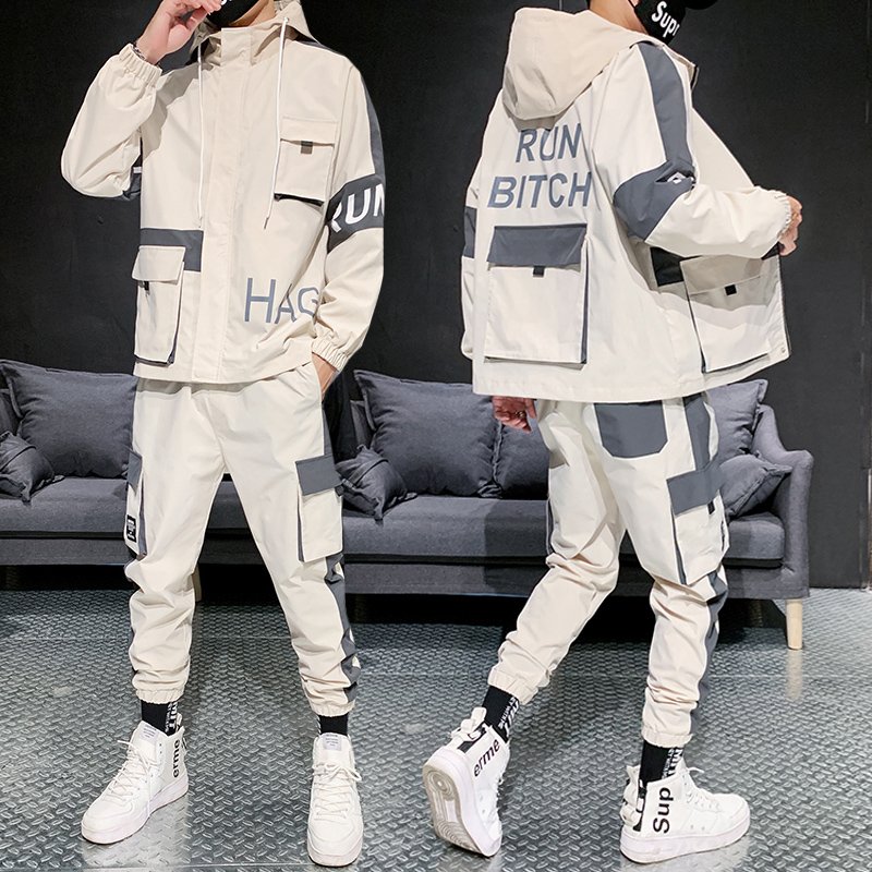 Brand Sportswear Mens Tracksuit Sporting Fitness Clothing Two Pieces a Set Long Sleeve Men's Jacket with Pants sports