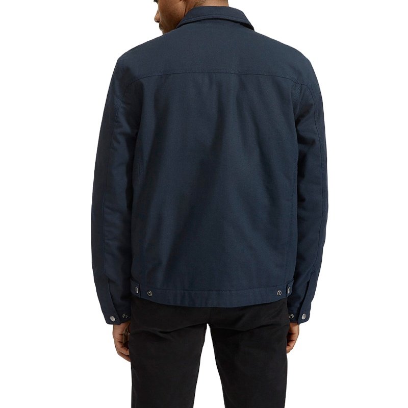 custom logo printing print casual bomber zipper knitted polyester cotton outdoor spring autumn jacket man men's jackets for men