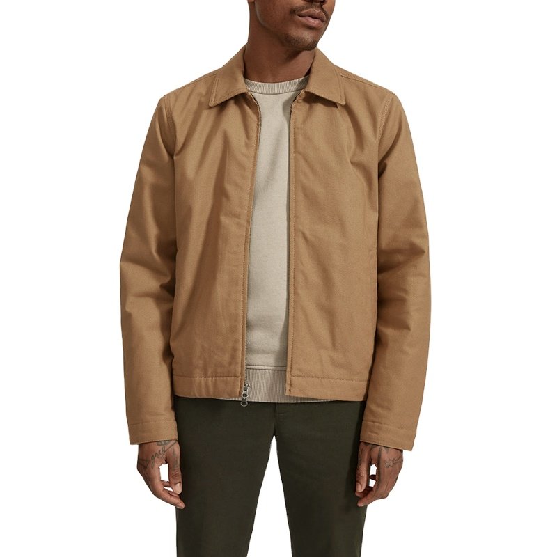 custom logo printing print casual bomber zipper knitted polyester cotton outdoor spring autumn jacket man men's jackets for men