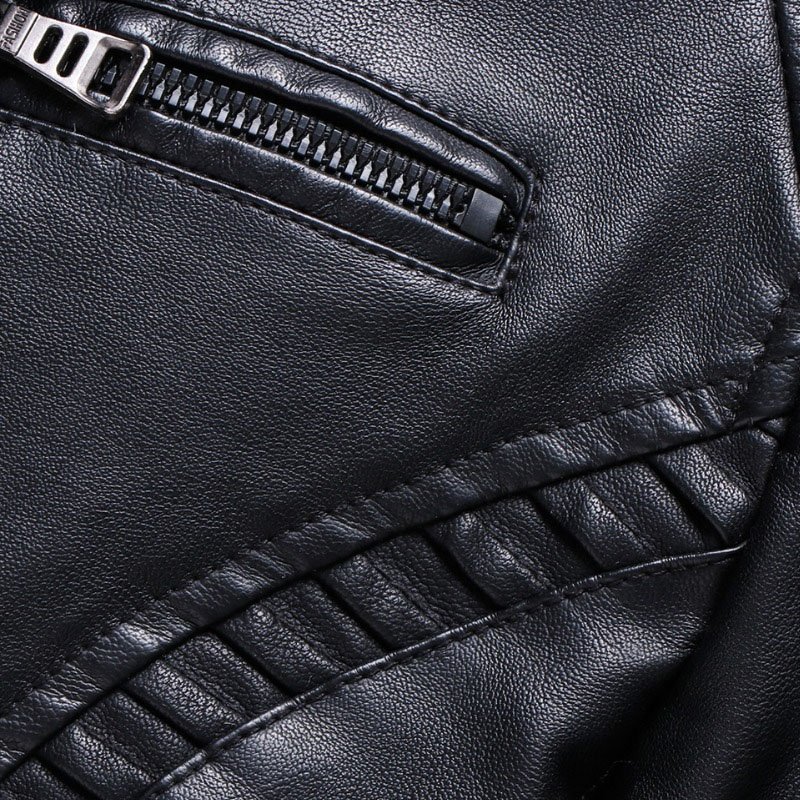 Genioun Leather Jacket Outdoor Wears Customized Fashion Factory Men 2024 Leather Best Design High Quality Winter Leather Jacket