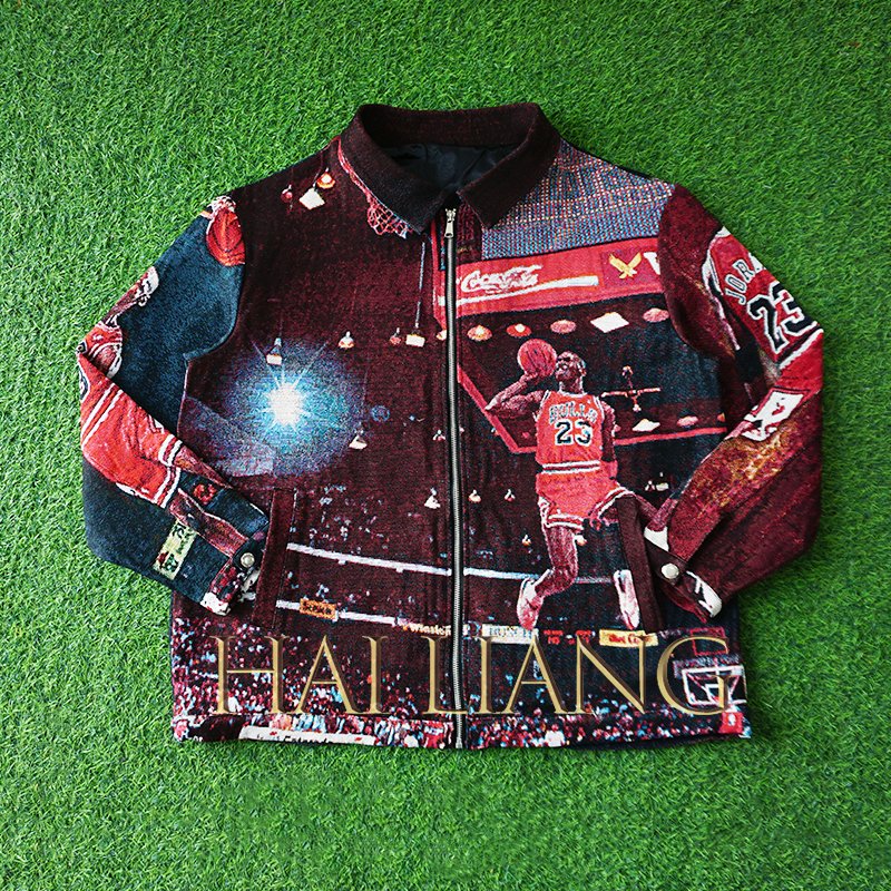 Fashion Custom Tapestry Jacket Plus Size Zip Up Windbreaker High Quality Blanket Men Jackets Coats Jacquard Tapestries Clothing