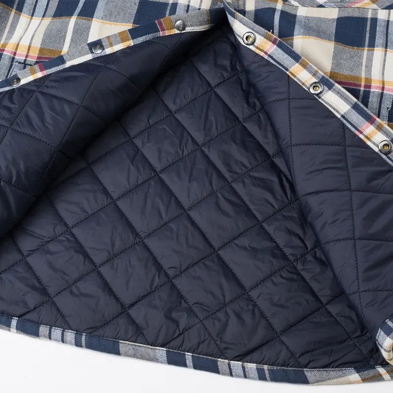 Manufacturers Men's Plaid Flannel Jackets Warm Thick Long Sleeve Winter Shirt Jacket with Cotton Quilted Lined Windproof Coats