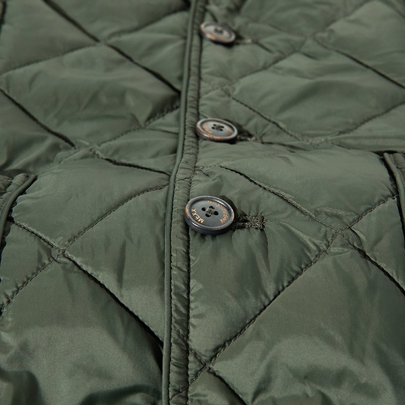 New design men's green light warm bomber jacket down jacket quilted coat casual 2 in 1 cotton padded male jacket
