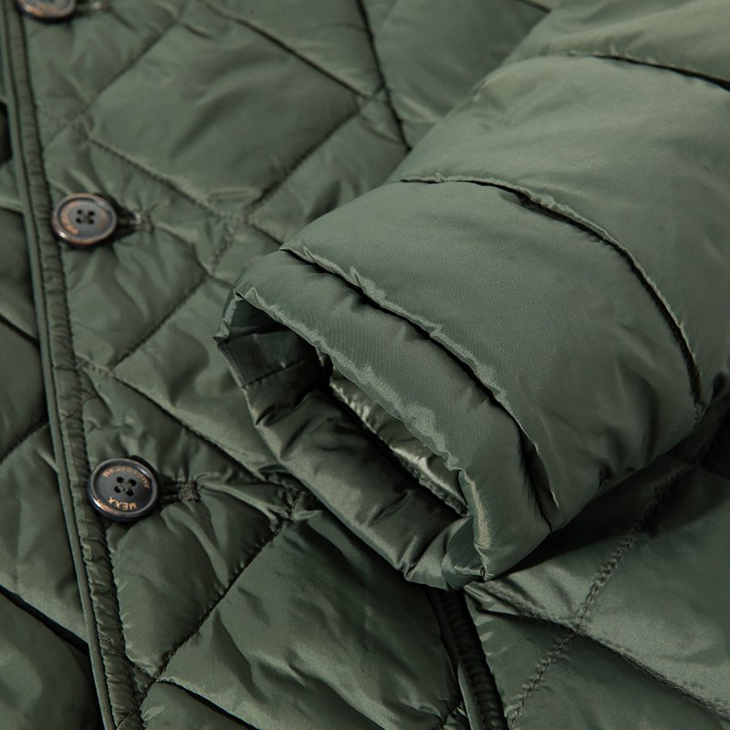 New design men's green light warm bomber jacket down jacket quilted coat casual 2 in 1 cotton padded male jacket