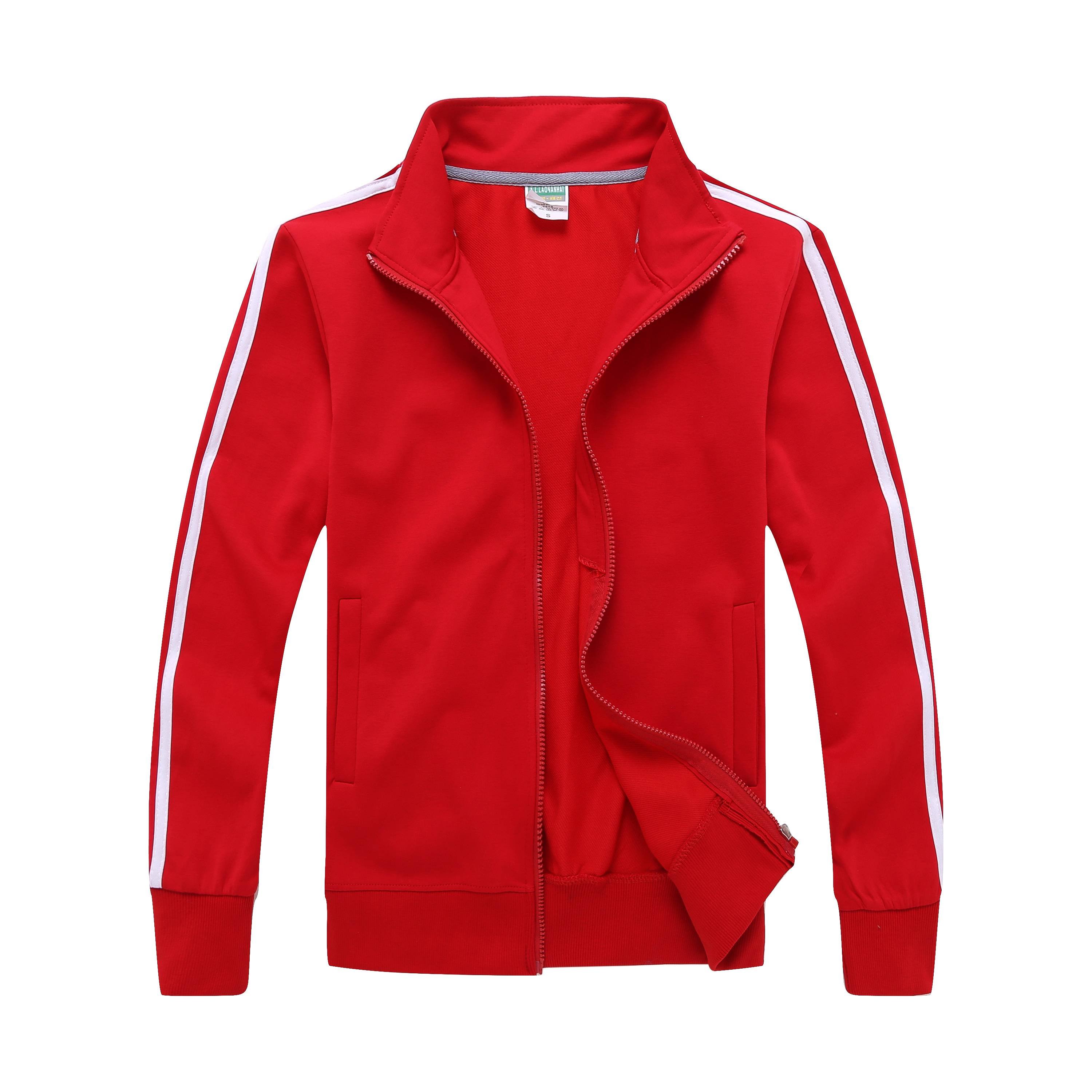 Wholesale CVC Fabric Thin Men's Jackets Unisex Custom Logo Printing Blank Zip Up Stand Collar Blank Sport Baseball Jackets