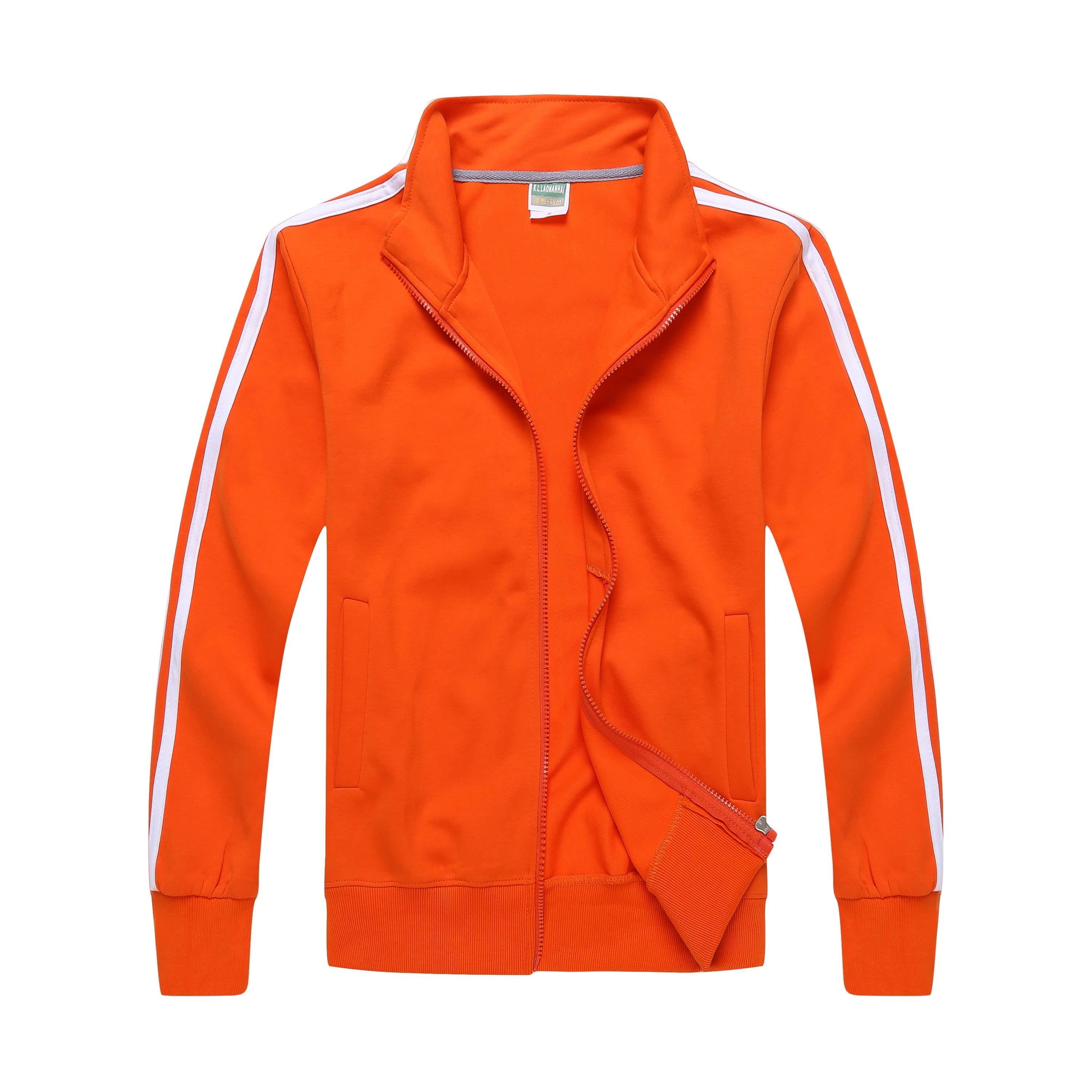 Wholesale CVC Fabric Thin Men's Jackets Unisex Custom Logo Printing Blank Zip Up Stand Collar Blank Sport Baseball Jackets
