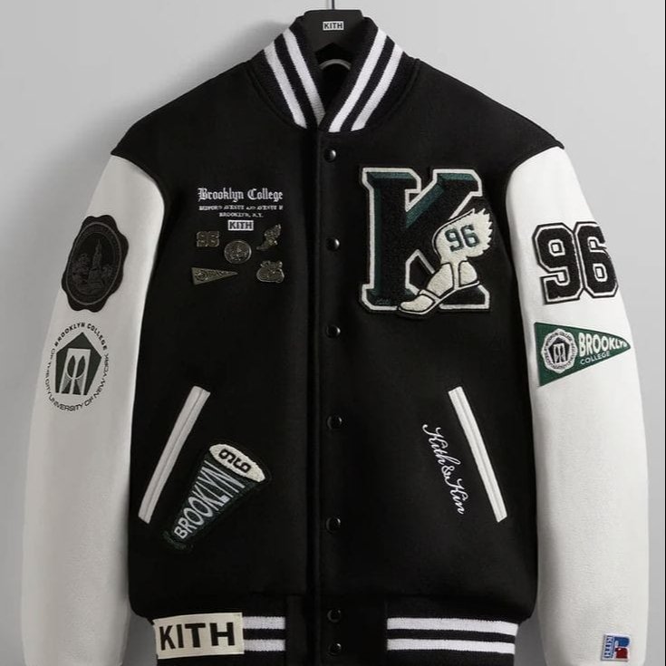 Wholesale Custom Jersey Fleece Men's Wool University Baseball Varsity Bomber Jacket With Embroidery and customized logo
