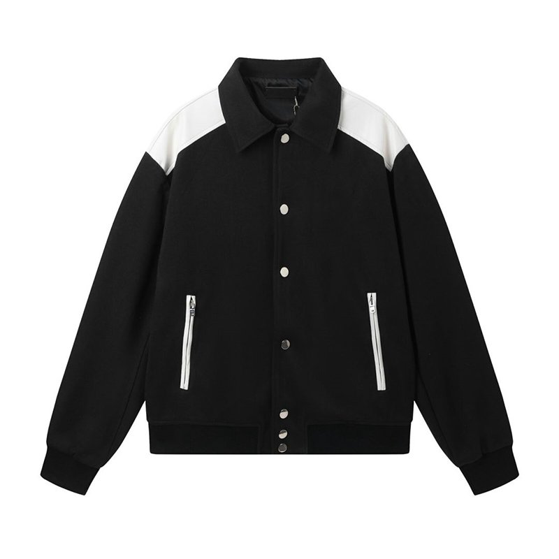 Wholesale New Arrival HighQuality Baseball Uniform Winter Autumn Leather Coat StreetWear Embroider Amirii Plus Size Men's Jacket