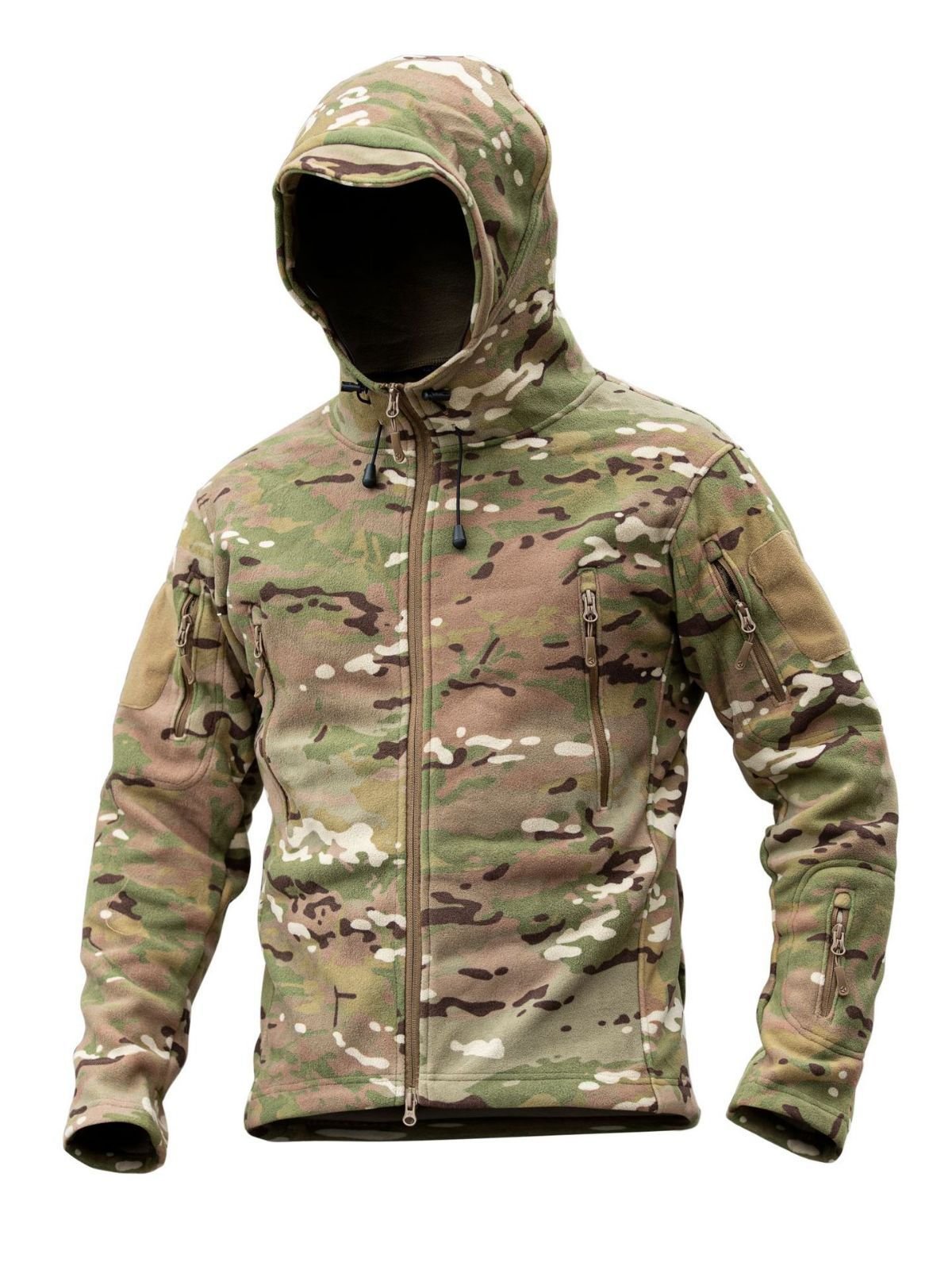 High Quality Wholesale Fleece Jacket Outdoor Hiking Warm Jacket Combat Camouflage Warm Jacket