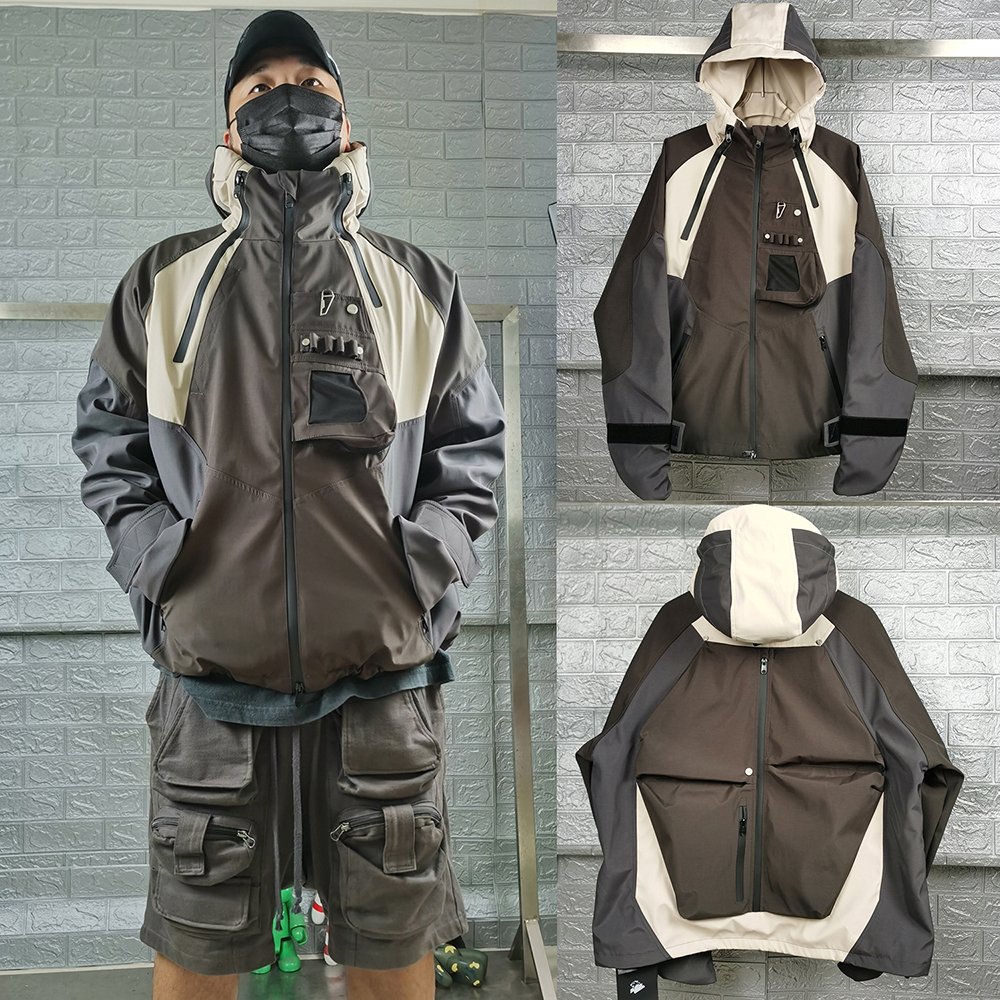 2024 Custom Waterproof Windproof Undermycar Style Armor Zipper men's Outdoor Jackets Wholesale