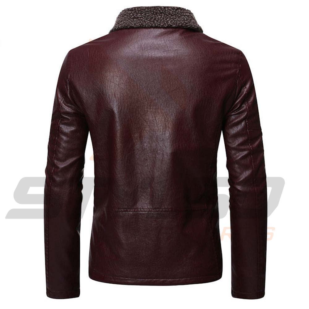 Mens shearling leather jacket bomber flying pilot lamb wool coat lapel motorcycle jacket men's leather cheap price
