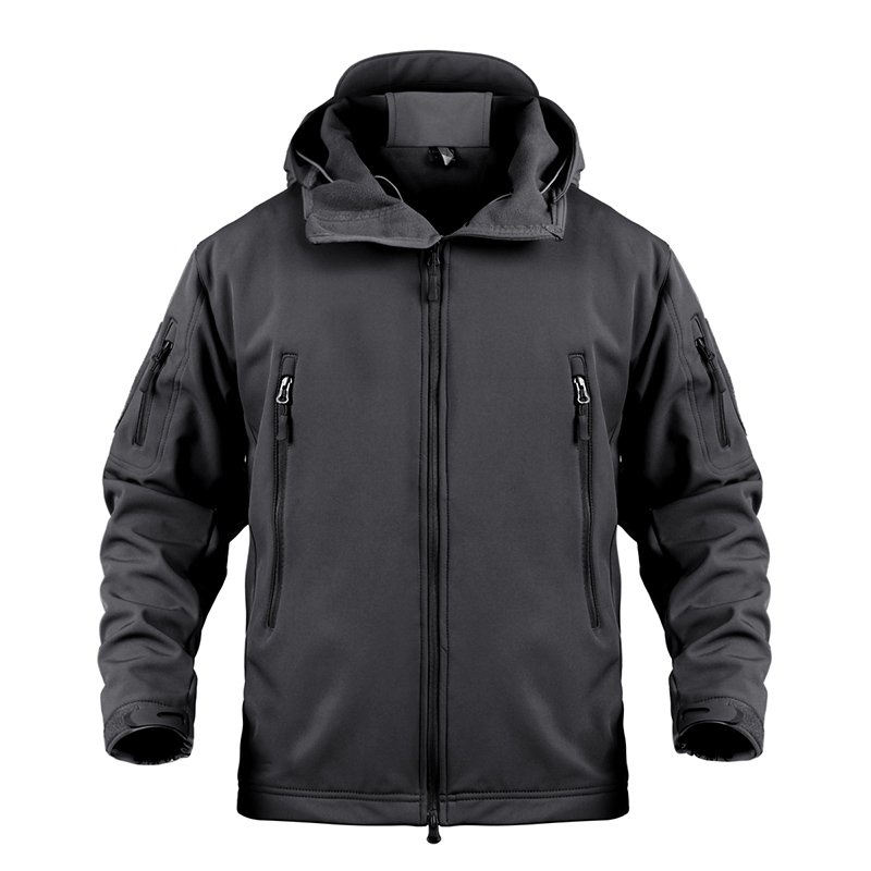 Hot sell Tactical Hoody Winter Outdoor Jacket Men's Softshell Jacket With Fleece Sport Uniform Waterproof jacket for men