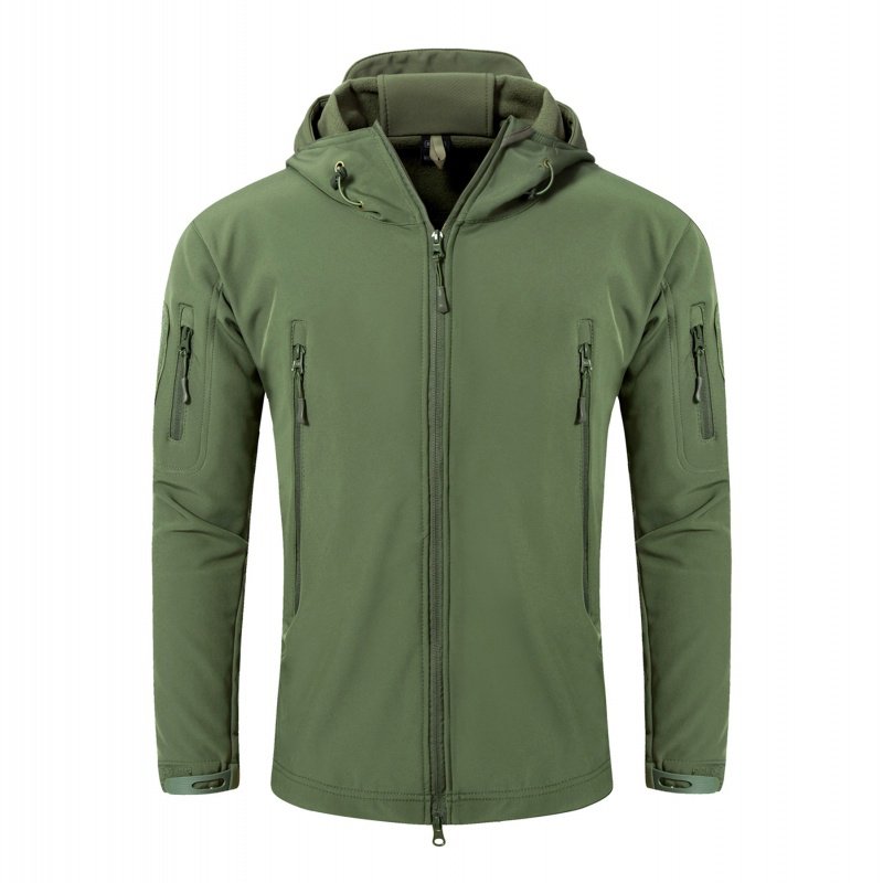 Hot sell Tactical Hoody Winter Outdoor Jacket Men's Softshell Jacket With Fleece Sport Uniform Waterproof jacket for men