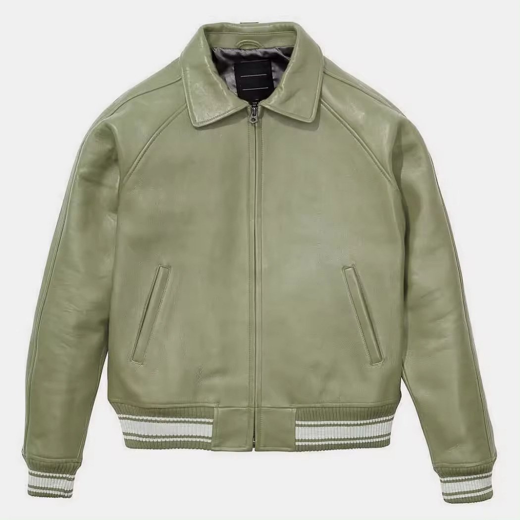 High Quality casual genuine leather jacket men custom logo designer blank pure plus size men's jackets