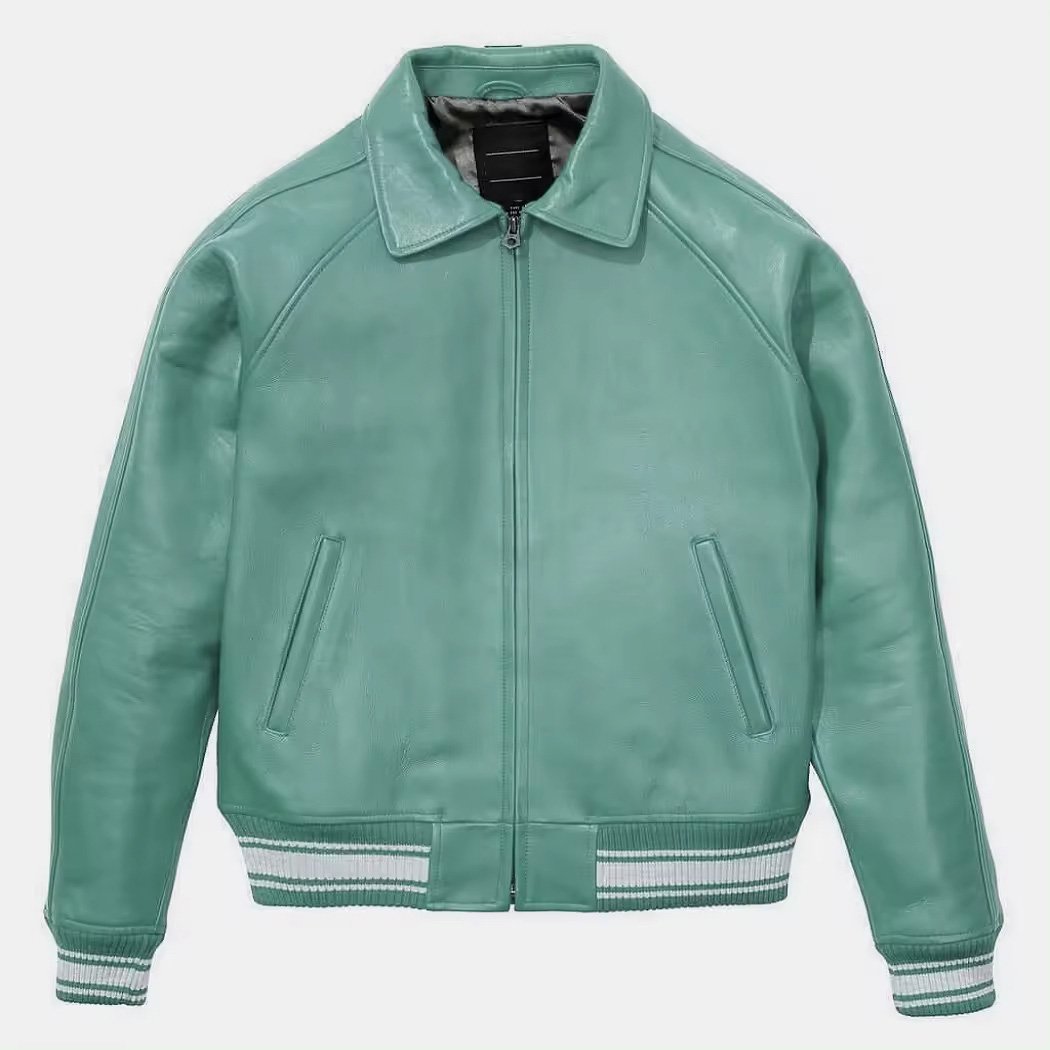 High Quality casual genuine leather jacket men custom logo designer blank pure plus size men's jackets