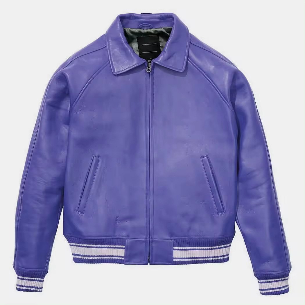 High Quality casual genuine leather jacket men custom logo designer blank pure plus size men's jackets