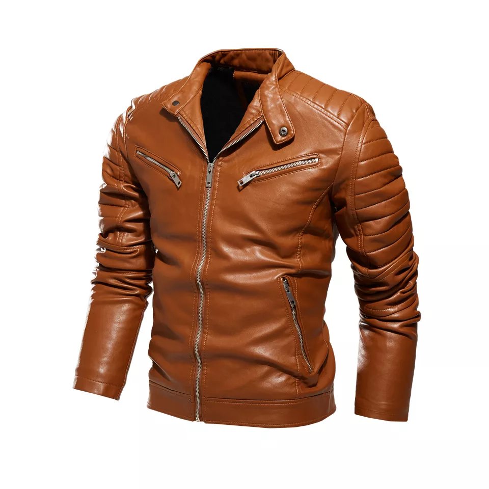 2024 Latest Style High Quality Factory Sale New Fashion Leather Bomber Jackets in Cheap Price High Quality Jacket For Men