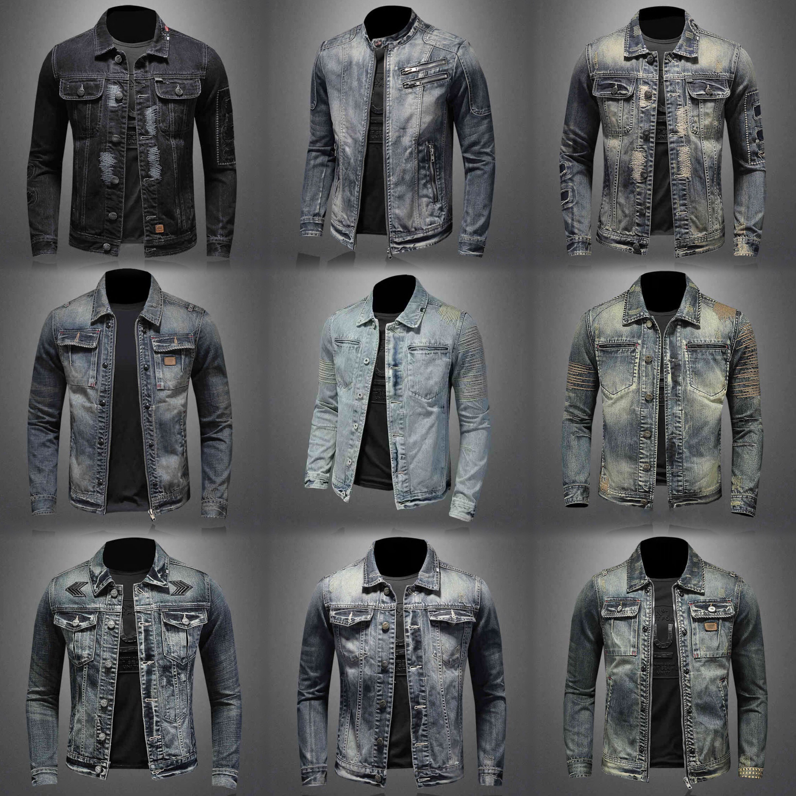 Men's classic trendy fashion jackets men's slim casual baseball jackets bomber jackets